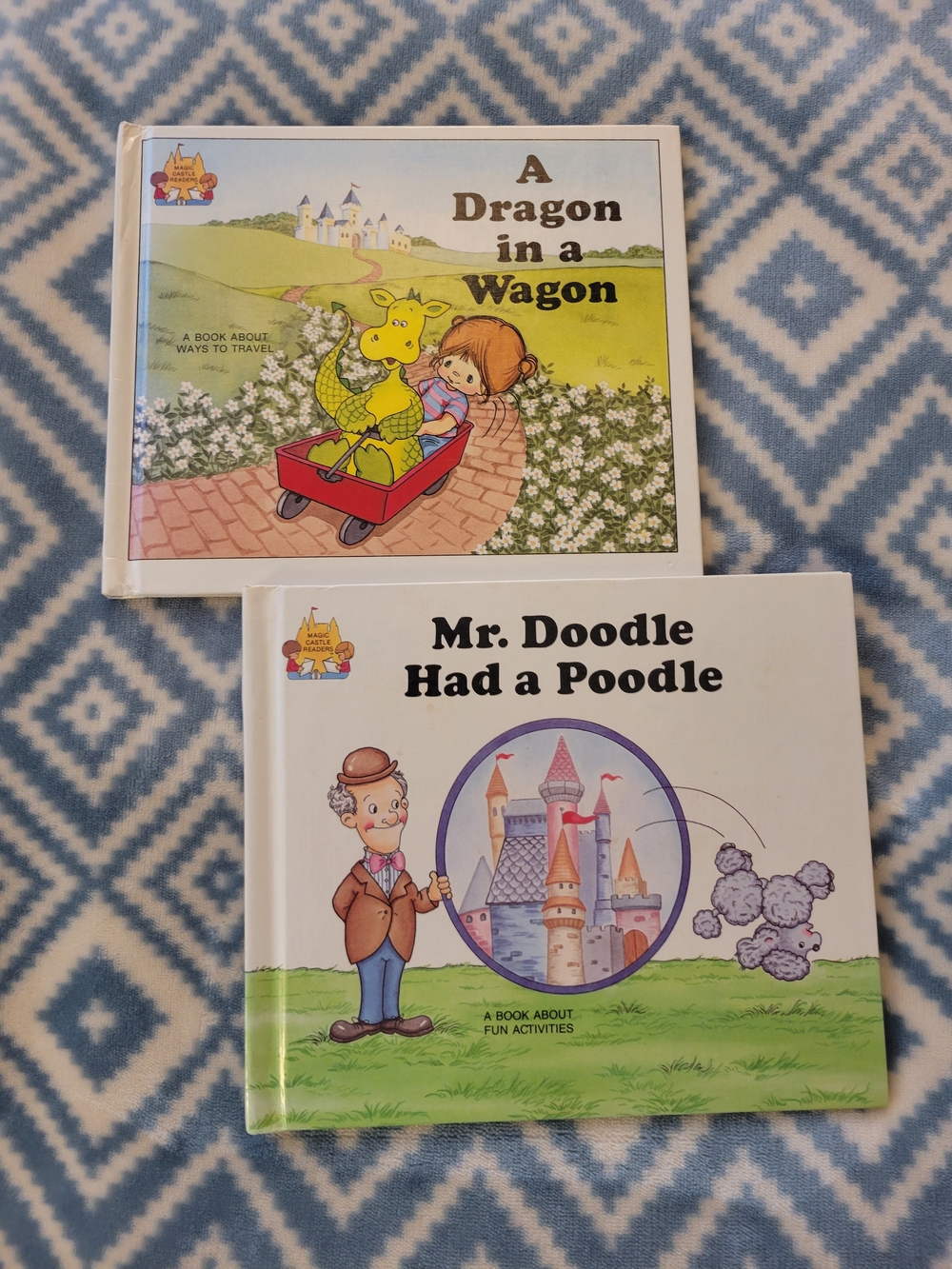 A Dragon in a Wagon & Mr. Doodle Had a Poodle - Kids Picture Books (White)